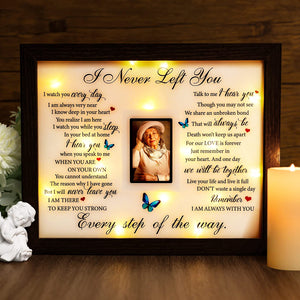 LED Shadow Box 4x6 - Memorial Picture Frame for Loss of Mother, Father, Loved One - Bereavement Gift