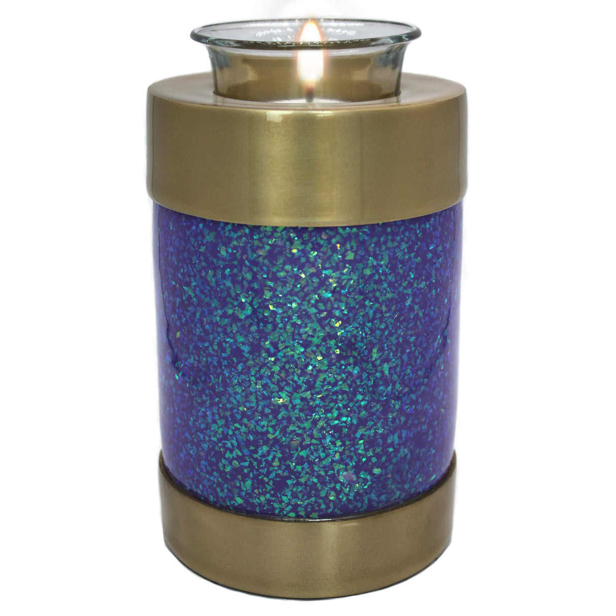 Glass Mosaic Cremation Urn for Ashes for Women - Personalized Cremation Urns for Human Ashes Adult Female Decorative Urns - Beautifully Handcrafted Glass Urn for Women