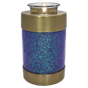 Glass Mosaic Cremation Urn for Ashes for Women - Personalized Cremation Urns for Human Ashes Adult Female Decorative Urns - Beautifully Handcrafted Glass Urn for Women