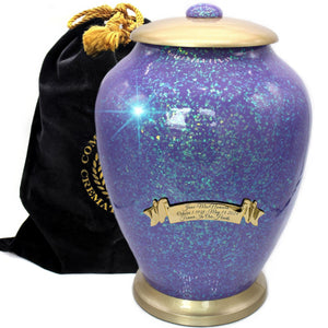Glass Mosaic Cremation Urn for Ashes for Women - Personalized Cremation Urns for Human Ashes Adult Female Decorative Urns - Beautifully Handcrafted Glass Urn for Women