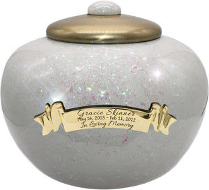 Glass Mosaic Cremation Urn for Ashes for Women - Personalized Cremation Urns for Human Ashes Adult Female Decorative Urns - Beautifully Handcrafted Glass Urn for Women
