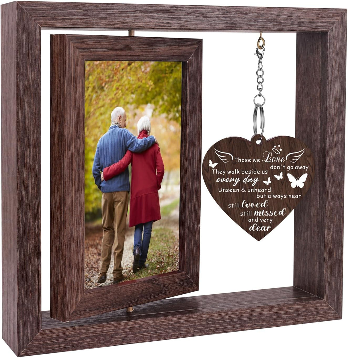 Memorial Sympathy Gifts for Loss of Loved One, Bereavement Gift for Loss of Mom Dad Memorial Picture Frame, Remembrance Condolence Funeral Sentimental In Memory of Loved One Gifts, Display Two 4x6 Photos