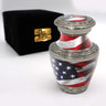 American Flag Cremation Urn for Ashes Adult Male - Beautifully Handcrafted Patriotic & Personalized Cremation Urns for Human Ashes Adult Man for Veteran or Patriot
