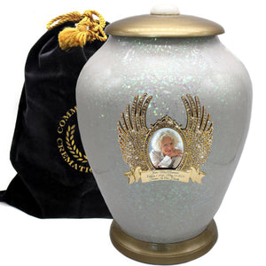 Glass Mosaic Cremation Urn for Ashes for Women - Personalized Cremation Urns for Human Ashes Adult Female Decorative Urns - Beautifully Handcrafted Glass Urn for Women