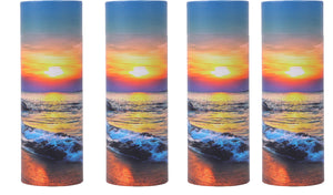 Ocean Sunset Scattering Urn – Biodegradable Scatter Tube for Ashes - Cremation Urn for Adult Ashes (Large)