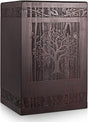 Abooxiu Cremation Urns for Human Ashes Adult Male Female, Wooden Tree of Life Medium Keepsake Urns for Ashes, Burial Funeral Memorial Decorative Urns for Men Women Pets Dog Urn- Up to 200 lbs