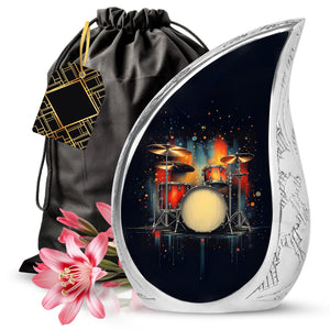 Yatskia Stained Glass Mini Urns for Human Ashes, Small Urn for Ashes Adult Male, (Pack of 1, 3 Inch)