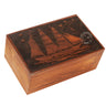 Wooden Box Funeral Cremation Urns for Human Ashes Adult Large - Burial Urns for Columbarium - Tree of Life Flying Bird (250 Cubic Inches, Twin Tree - Heart)