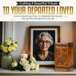 Handcrafted Memorial Urns for Human Ashes Adult Male Female, Decorative Wooden Box for Cremation Ashes Men Women Child, Unique Large Burial Funeral Urn - Hummingbird Design, Holds Up to 270 LBS