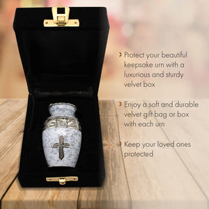 Bronze Cross Cremation Urn for Ashes Adult Male - Personalized Cremation Urns for Human Ashes Adult Man Decorative Urns - Beautifully Handcrafted Cross Urn