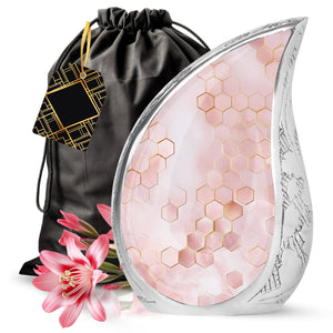 Yatskia Stained Glass Mini Urns for Human Ashes, Small Urn for Ashes Adult Male, (Pack of 1, 3 Inch)