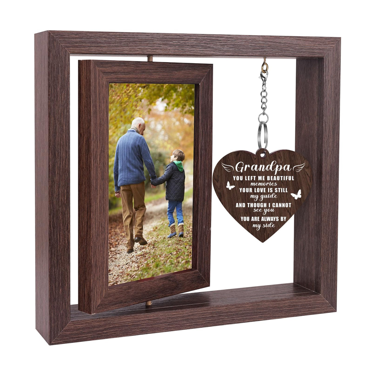 Memorial Sympathy Gifts for Loss of Loved One, Bereavement Gift for Loss of Mom Dad Memorial Picture Frame, Remembrance Condolence Funeral Sentimental In Memory of Loved One Gifts, Display Two 4x6 Photos