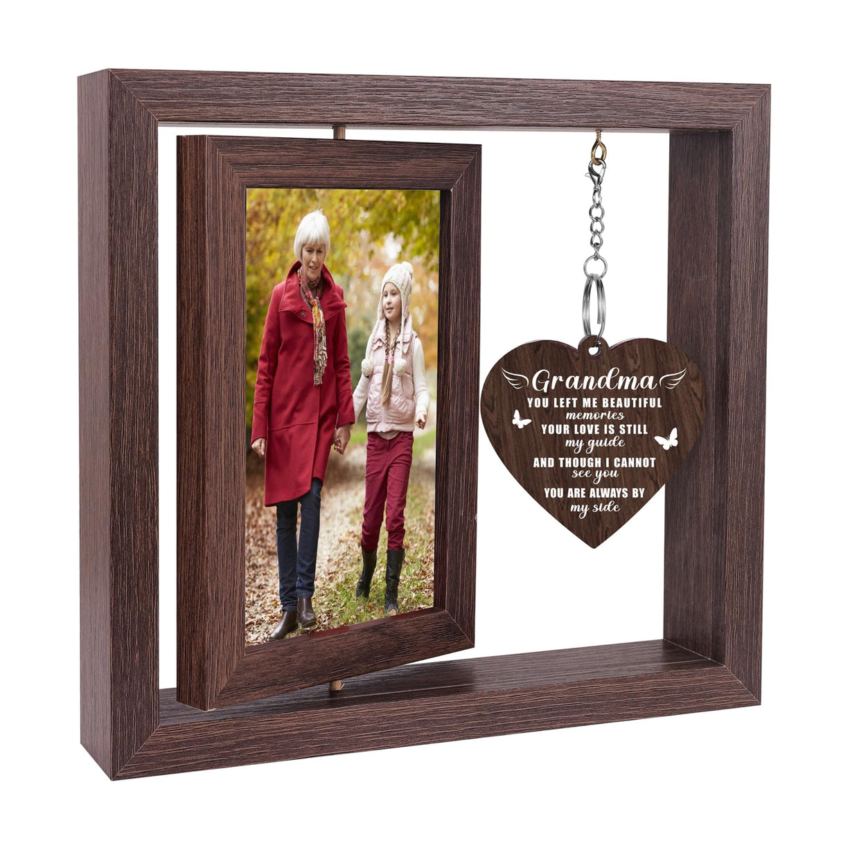 Memorial Sympathy Gifts for Loss of Loved One, Bereavement Gift for Loss of Mom Dad Memorial Picture Frame, Remembrance Condolence Funeral Sentimental In Memory of Loved One Gifts, Display Two 4x6 Photos