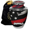 American Flag Cremation Urn for Ashes Adult Male - Beautifully Handcrafted Patriotic & Personalized Cremation Urns for Human Ashes Adult Man for Veteran or Patriot