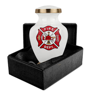 Trupoint Memorials Cremation Urns for Human Ashes, Military and Patriotic Decorative Burial Urn for Veteran Adult Men and Women, Large Blue