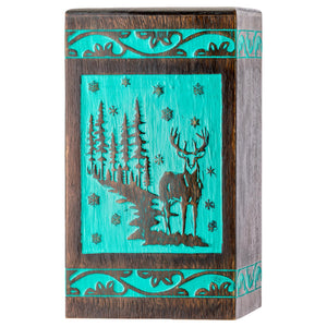 INTAJ Cremation Urns for Ashes – Companion Wooden Tree of Life Urn Box and Casket for Human Ashes of Men, Women, Child, or Pets (Cat/Dog) – Memorial Burial Funeral Urns – Holds 640 Cubic Inches