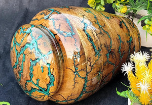 Resin and Wooden Cremation Urn for Human Ashes Male/Female, Cremation Adult Funeral Urn Box, Personalized Urn for Human Ashes - Custom Urn for Ashes (Large)