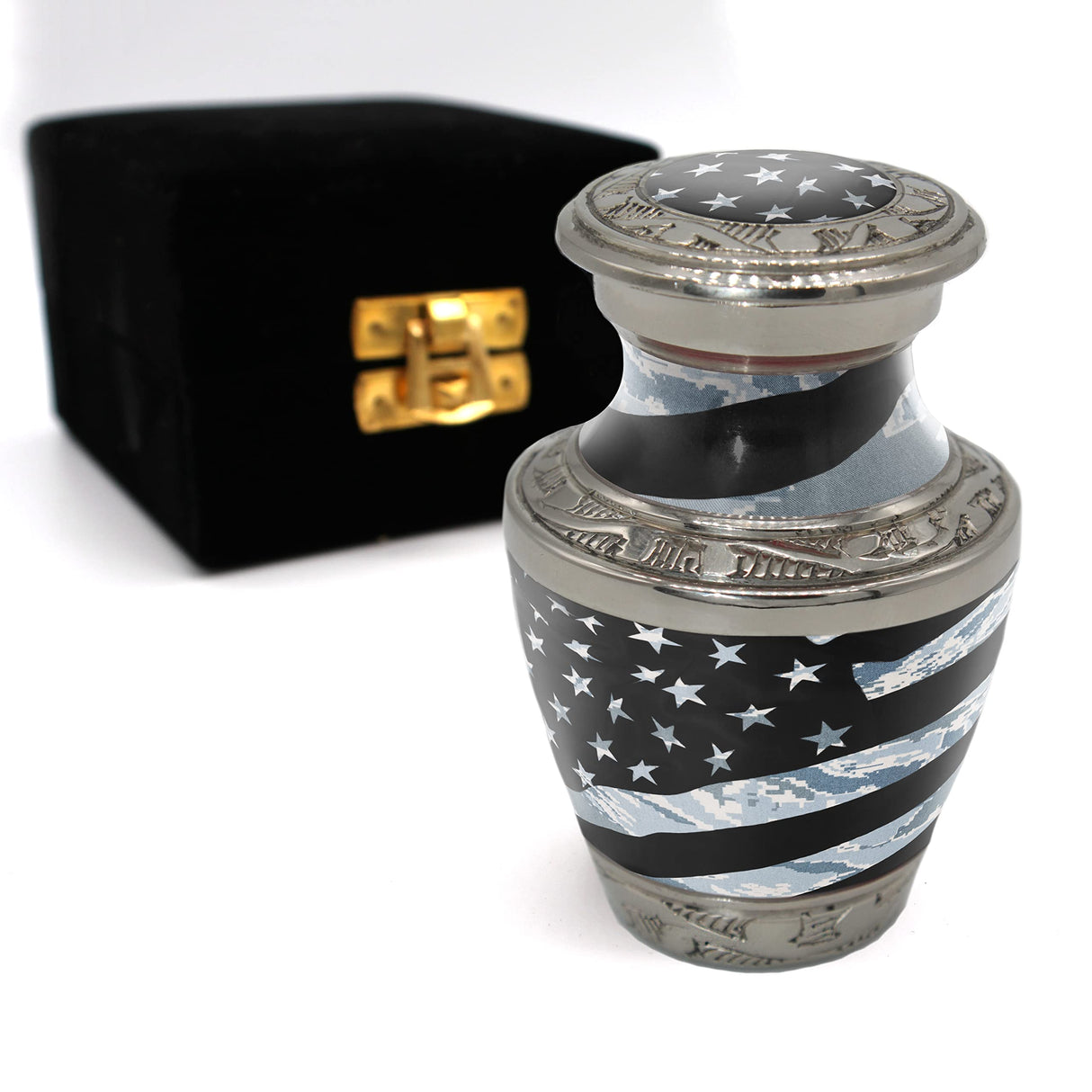 Army Cremation Urn for Ashes Adult Male - Beautifully Handcrafted Decorative Urns & Personalized Military Urns for Human Ashes Adult Man OCP