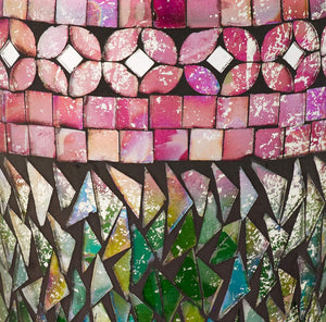 Glass Mosaic Cremation Urn for Ashes for Women - Personalized Cremation Urns for Human Ashes Adult Female Decorative Urns - Beautifully Handcrafted Glass Urn for Women