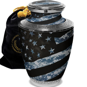 Army Cremation Urn for Ashes Adult Male - Beautifully Handcrafted Decorative Urns & Personalized Military Urns for Human Ashes Adult Man OCP
