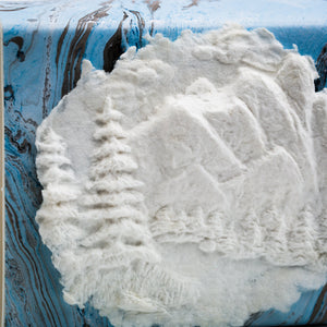 Favorite Place Biodegradable Shell Urn (Large), Eco-Friendly for Cremation or Water Burial (Metallic White K-103)