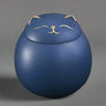 Blue Color Pet Ashes Ceramic Funeral Urns
