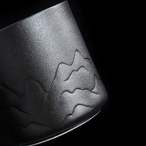 Black Ceramic Human Ashes Keepsake Urns