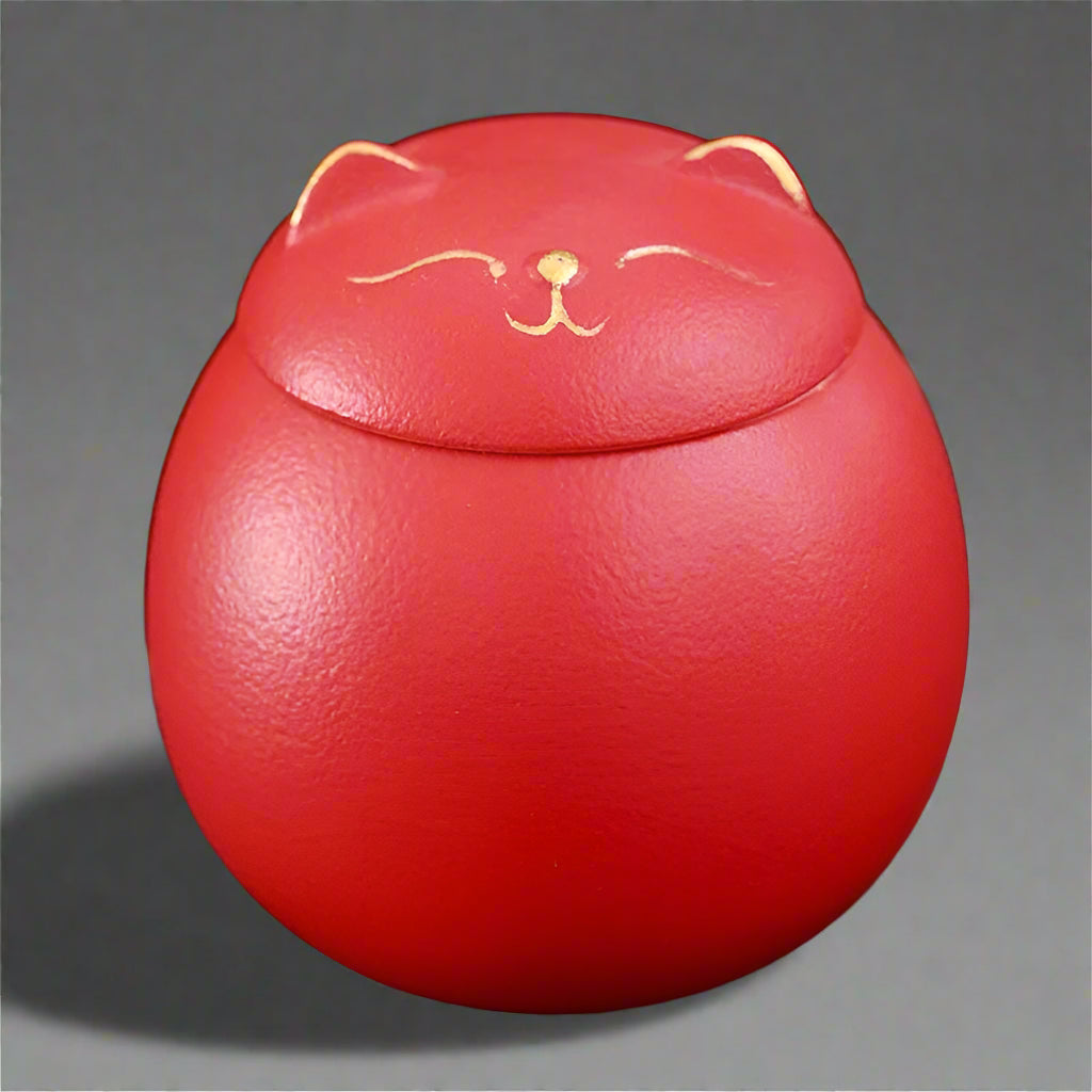 Red Ceramic Pet Burial Memorial Urns