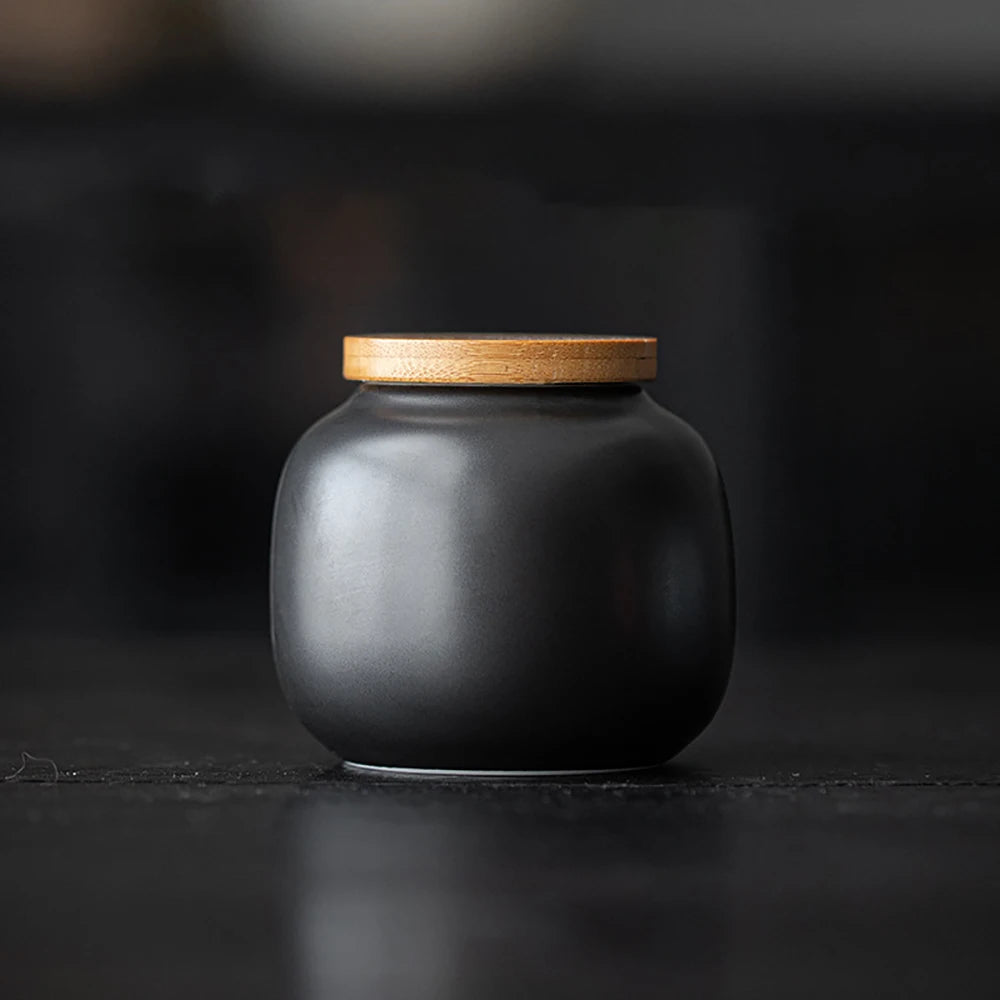 Matt Black Custom Pet Ashes Keepsake Urns