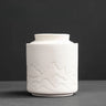 White Ceramic human Funeral Urns Box