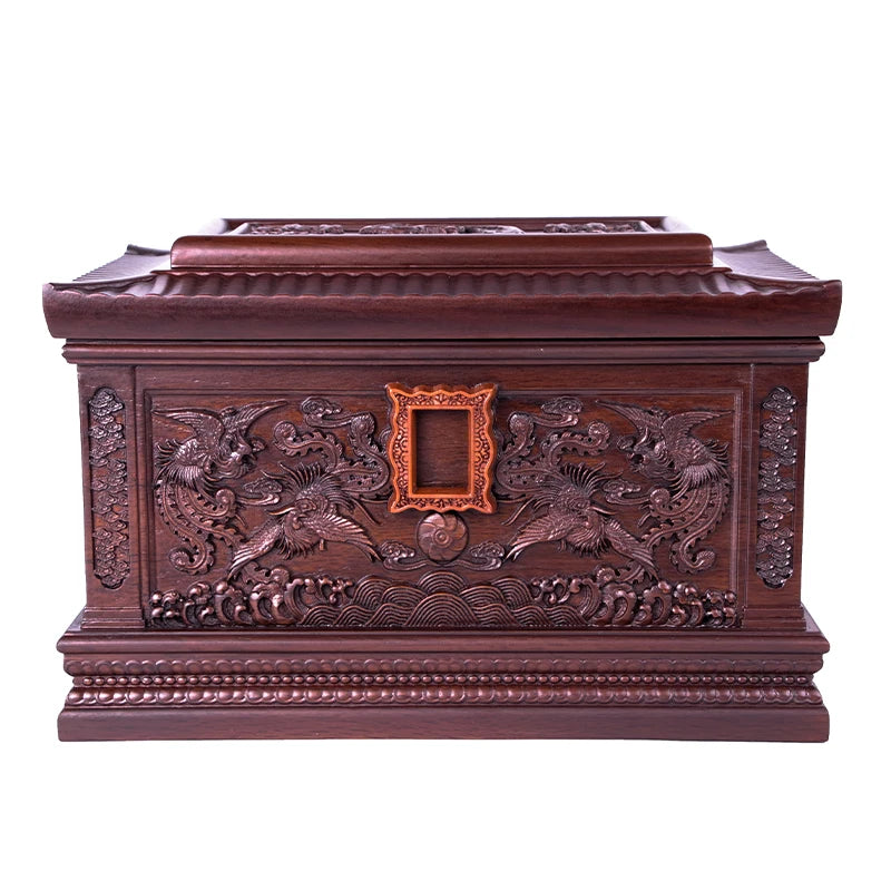 Ebony High-Grade Dark Wood Funeral Urns